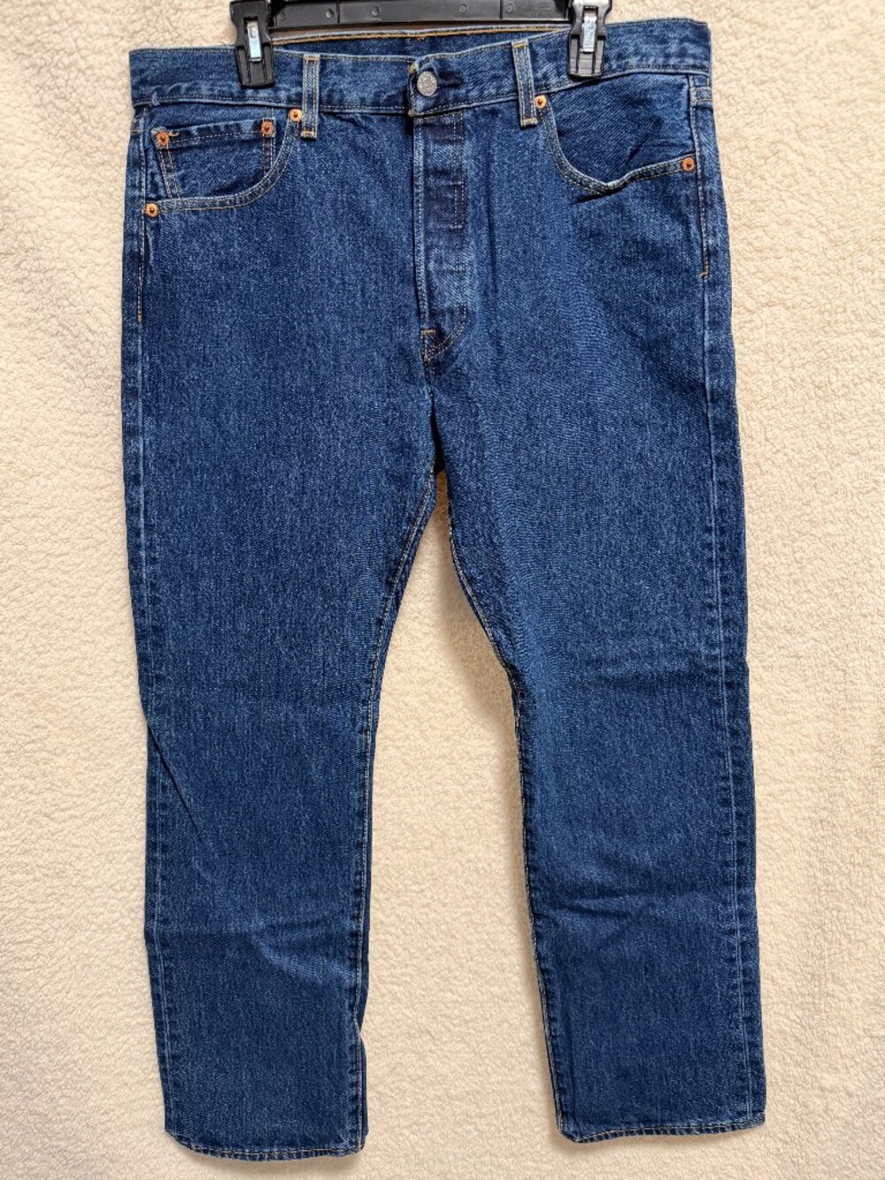LEVI'S 501 Men's Denim Straight Jeans Button Fly Regular Fit Size 34x30 EUC